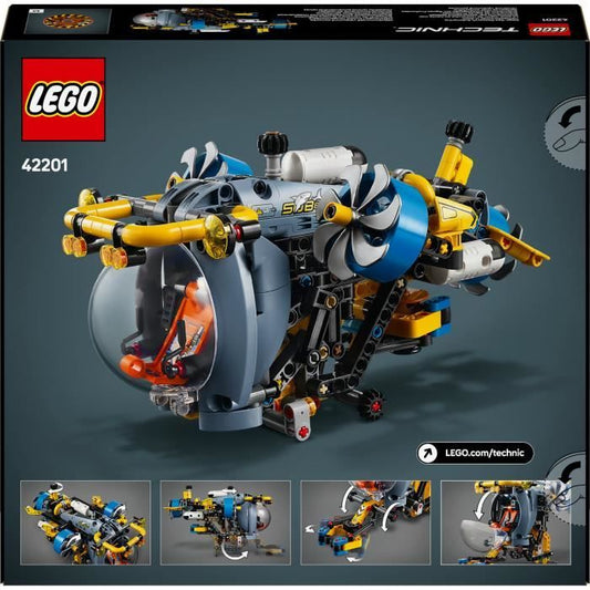 LEGO Technic 42201 Deep Sea Research Submarine - Building Set for Ages 9 and Up