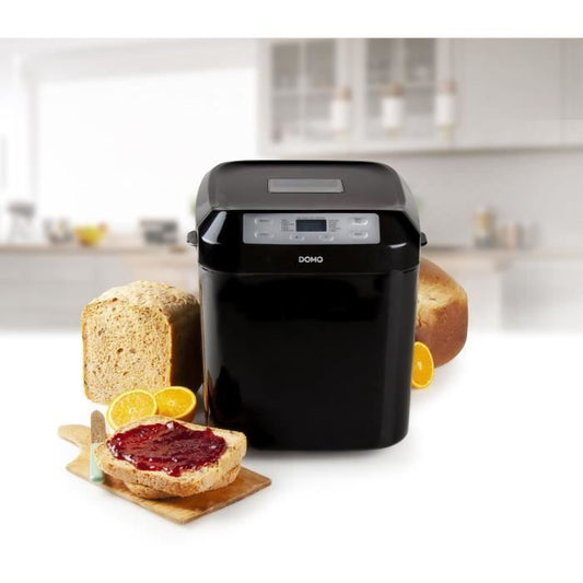 DOMO - Automatic bread maker - B3974 - 12 programs - Timer programmable up to 13 hours - Black