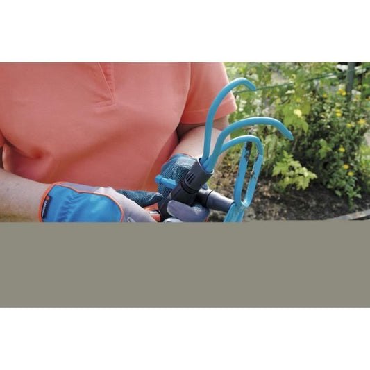 Gardena FSC Wood Manche 100% 130cm Combisystem | Tool support | Non-slip processing | Guaranteed 25 years (3723-20)