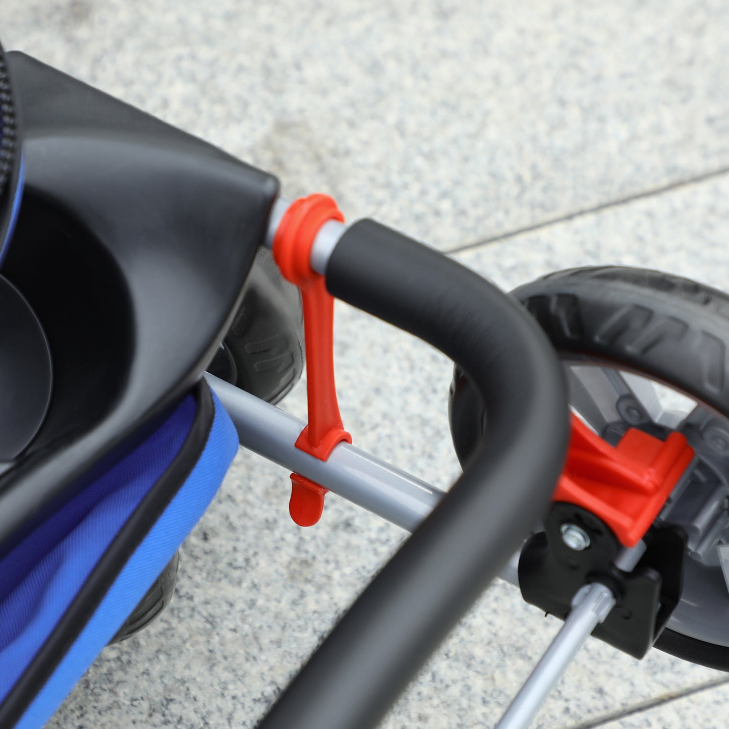 PawHut Hundebuggy Hundewagen bis 10 kg Klappbar Regenschutz Bodenkorb 2 Becherhalter 75 cm x 45 cm x 97 cm, Blau