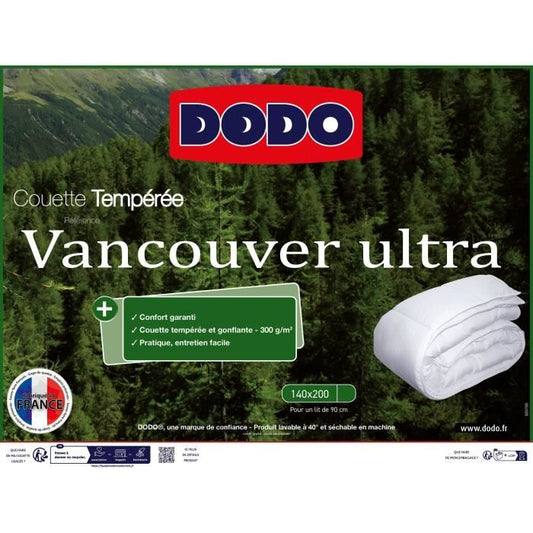 Dodo Vancouver Duvet - 140x200 cm - Ultra temperate - Made in France