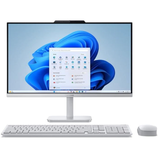 LENOVO A100 All-in-One PC | Windows 11 - 23.8 FHD - Intel N100 - 8GB RAM - 256GB SSD - Wireless Keyboard + Mouse