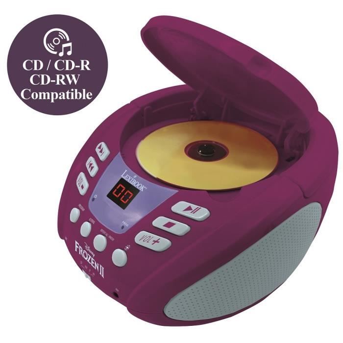 Frozen Bluetooth CD Player with Light Effects