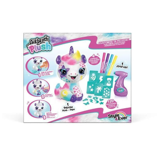 CANAL TOYS - Style 4 ever - My plush unicorn to customize - Spray Art plush - OFG 228