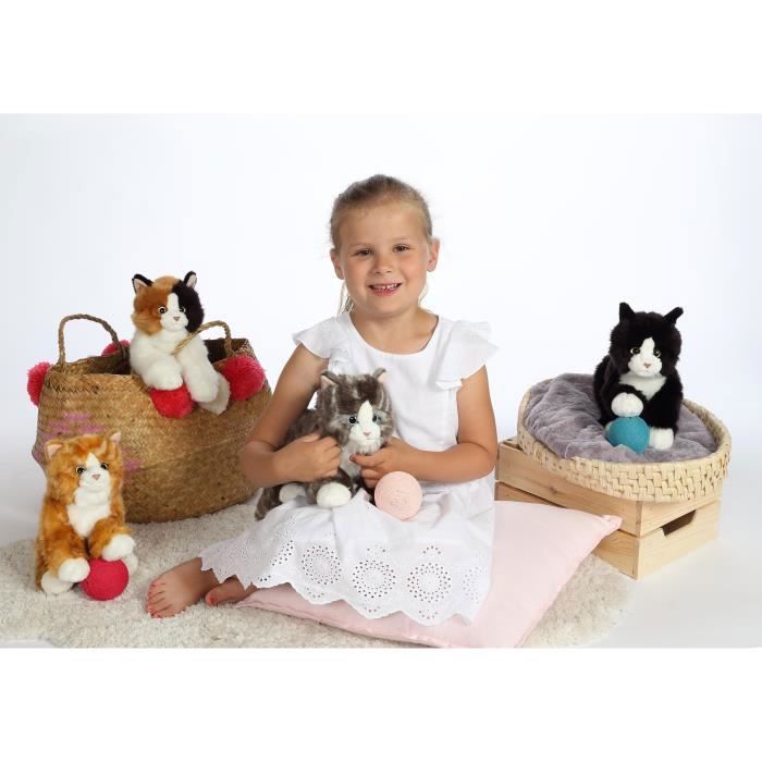 Plush - Gipsy Toys - Mimiz Cat - 28cm - Black/White