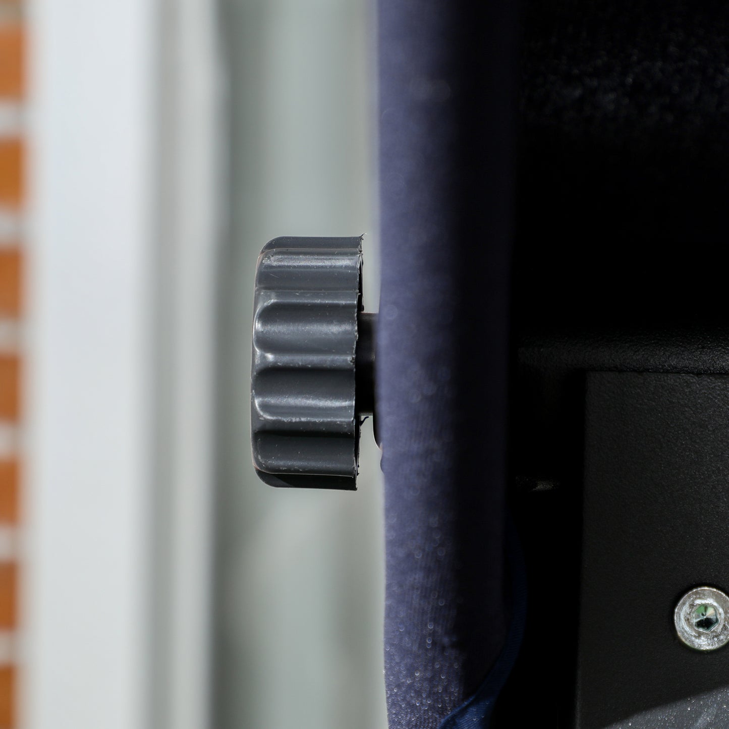 Outsunny Hollywoodschaukel Gartenschaukel, 3 Personen, verstellbares Sonnendach, 198 x 118 x 168 cm, Dunkelgrau