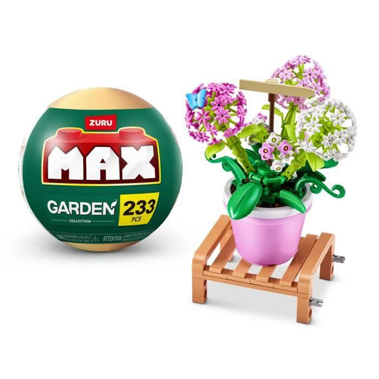 Building Set - ZURU - Garden Pot Plants - 233 pieces max - 6 designs - Pot and stand included
