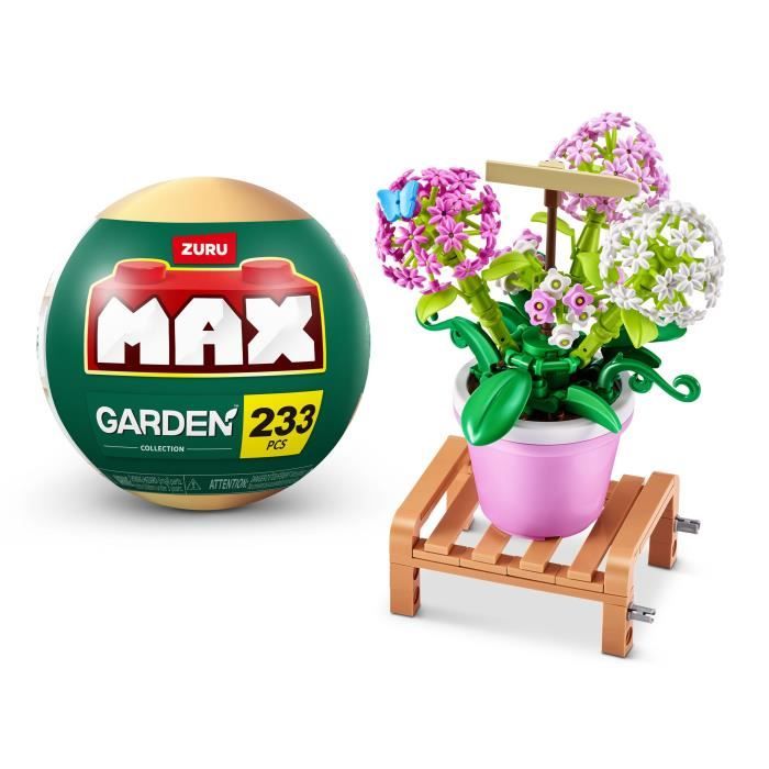 Building Set - ZURU - Garden Pot Plants - 233 pieces max - 6 designs - Pot and stand included