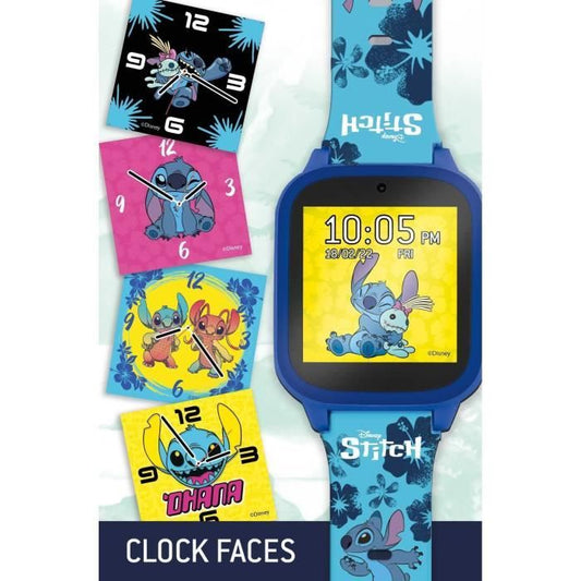 Educational Watch - HI TECH - STITCH - Customizable dials, 5 interactive games
