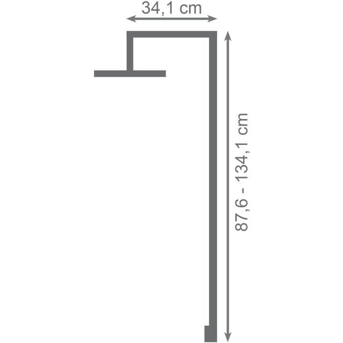 Shower column with thermostatic tap - EDOUARD ROUSSEAU - DODDY - Brushed brass