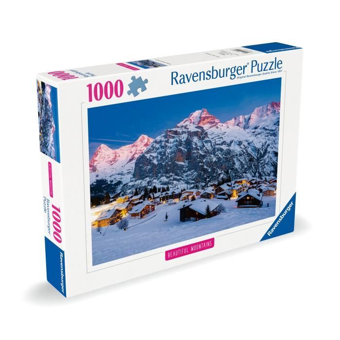 Puzzle 1000 pieces Bernese Oberland, Mürren (Highlights), Adults & Children, Ages 14 and up, Premium quality puzzle, 12000254, R