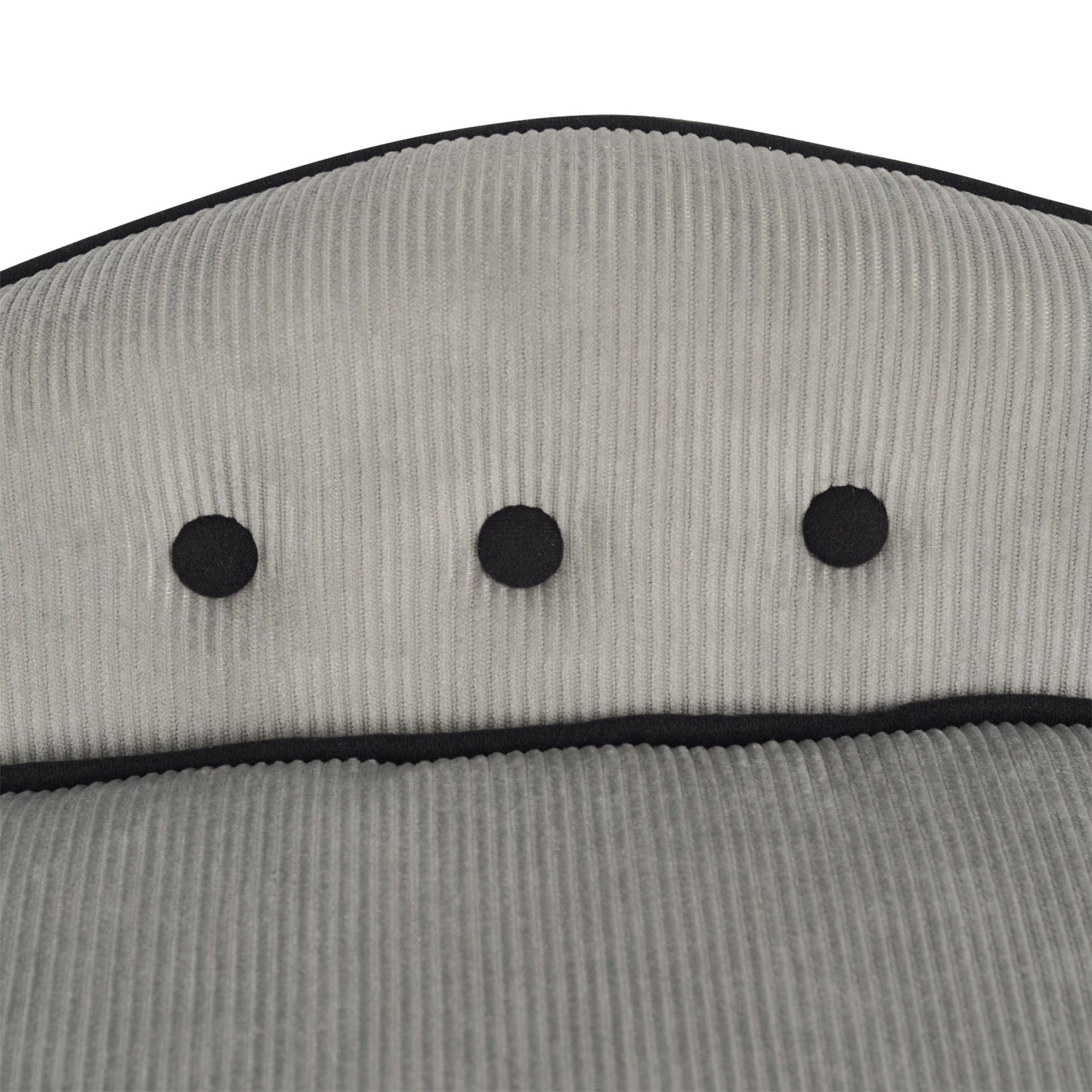 PawHut Haustiersoffa, Hundebett, Hundematte, Hundesofa, Naturholz+Plüsch, Grau, 66,5 x 45 x 35,5 cm