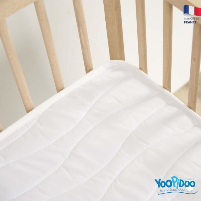 Yoopidoo - Air-conditioned Baby Mattress - 60x120 cm - 1 cool Summer side / 1 padded Winter side - No chemical treatment