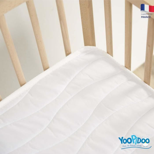 Yoopidoo - Air-conditioned Baby Mattress - 60x120 cm - 1 cool Summer side / 1 padded Winter side - No chemical treatment