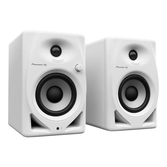 Pair of Pioneer DJ DM-40D-W monitoring speakers - Bass Reflex - 2x19W - DJ or Production mode - White