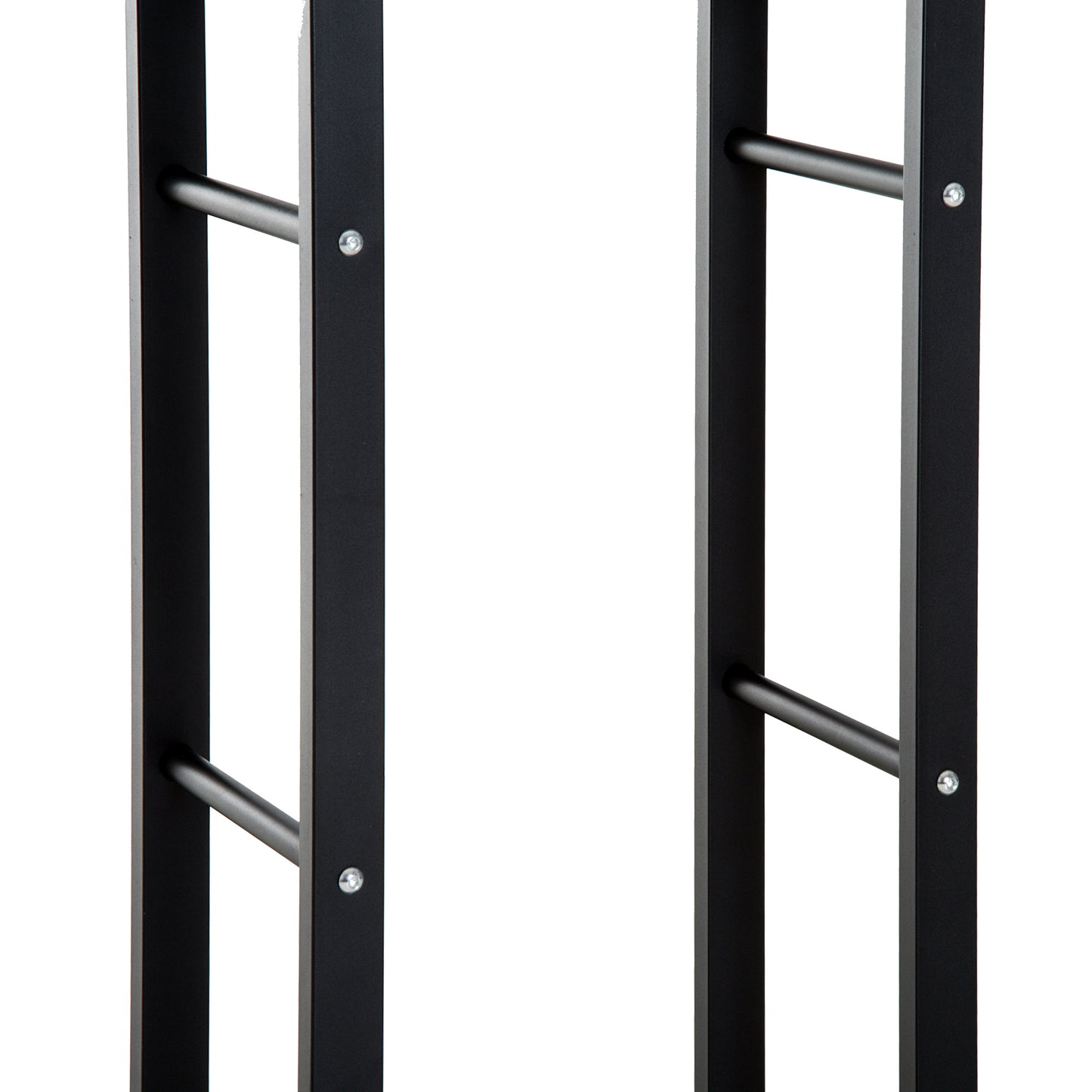 HOMCOM Kaminholzregal Metall 60 x 25 x 100 cm Brennholzregal Stapelhilfe Stahlrahmen bis 100kg Kaminholzunterstand Outdoor Holzregal Feuerholzregal für Garten Terrasse Außen Schwarz