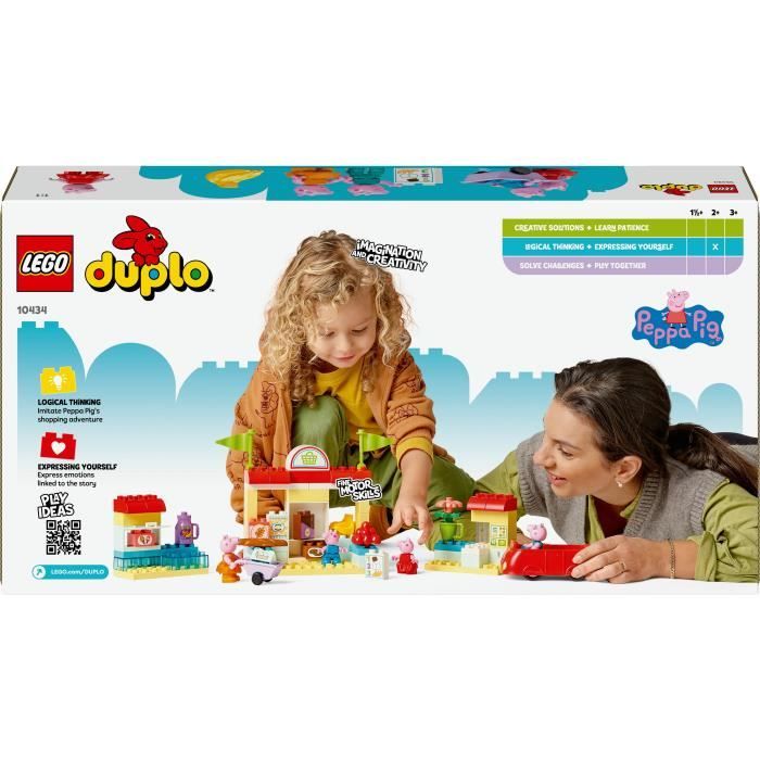 LEGO DUPLO 10434 Peppa Pig's Supermarket - Toy for Children 2 Years Old
