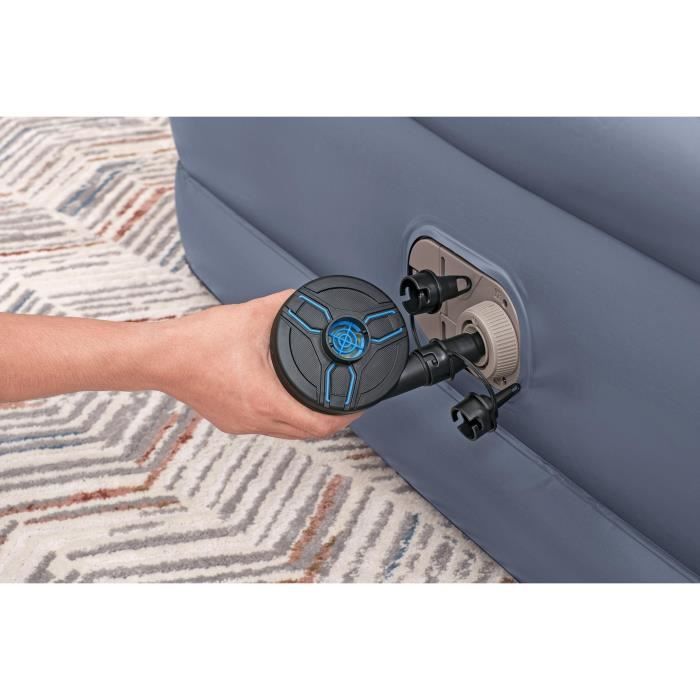 Airbed - BESTWAY - 6713I - Tritech - 2 places, 203 x 152 x 51 cm, integrated electric pump, bed frame