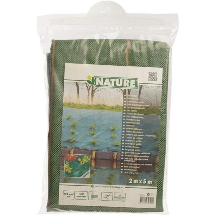 Mulching canvas landscapes - green 90 gr/m² - 2x5m
