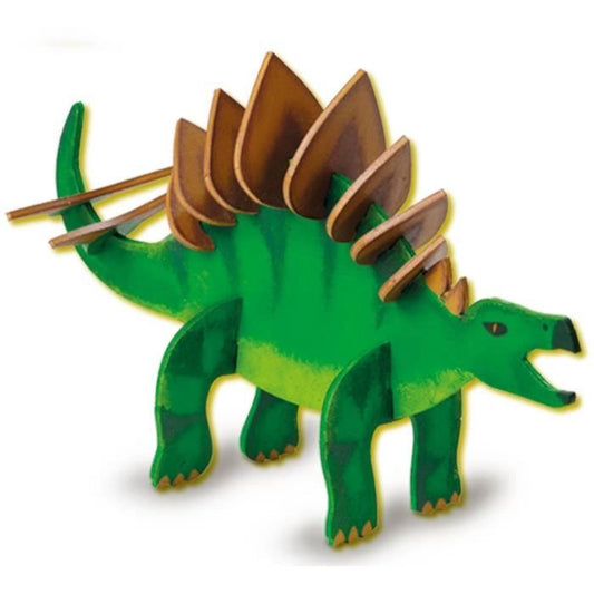 Glow in the Dark Wooden Dinosaur - Craft Kit - SES CREATIVE - Make your own glow in the dark dinosaur.