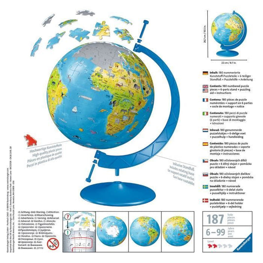 RAVENSBURGER Puzzle 3D World Map 180 pcs
