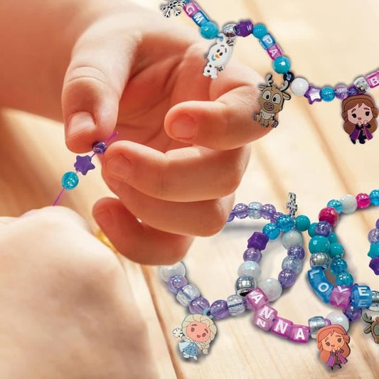 Jewelry Creation Kit - Lisciani - FROZEN - Box with Lock - Colorful Beads - Frozen Charms