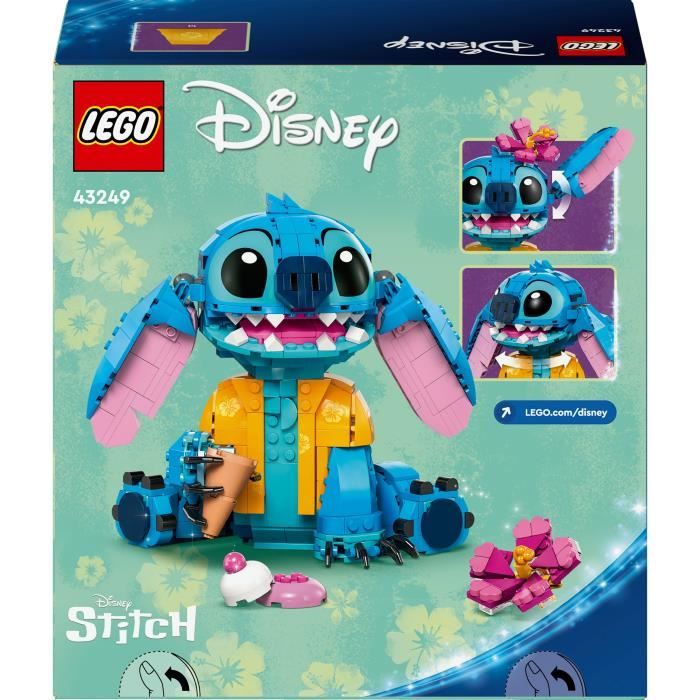 LEGO | Disney 43249 Stitch, Building Set for Kids, Ice Cream Cone and Figure