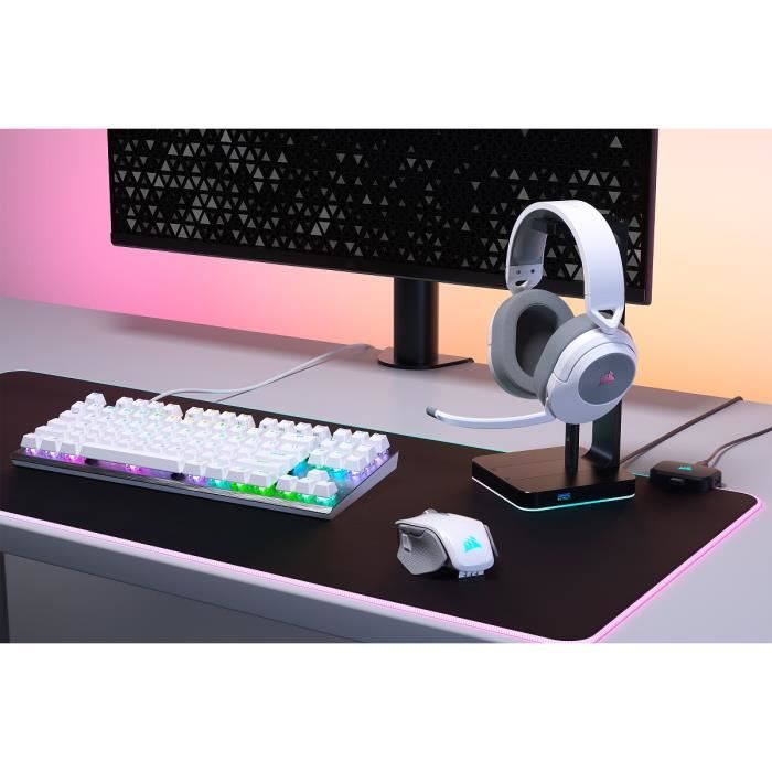 Gaming helmet - Corsair - HS55 Wireless - Surround Dolby Audio 7.1 - Wireless - White - (CA -9011281 -EU)