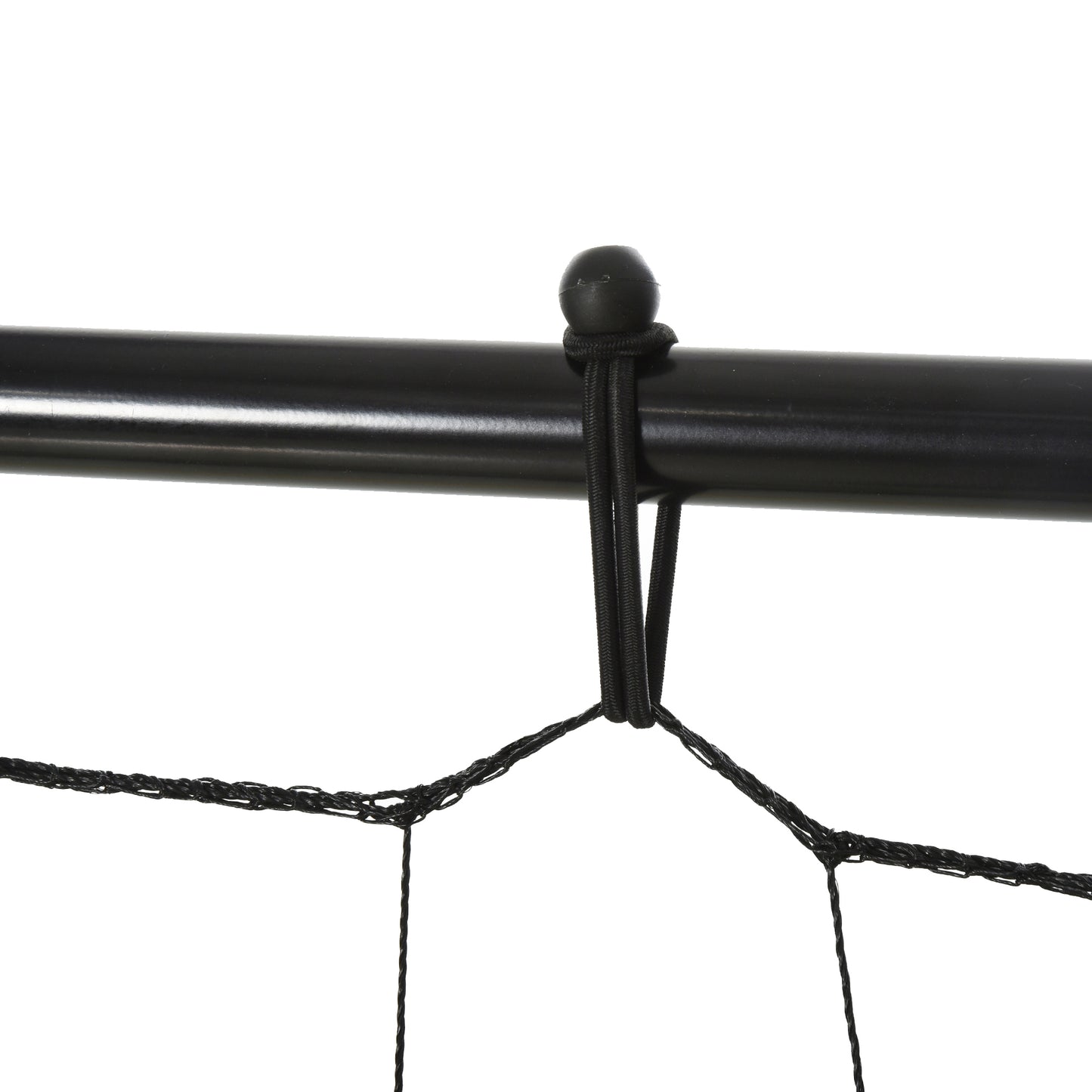 HOMCOM Kickback Fußball Rebounder Tor Rückprallwand Netz für Fußball, Basketball und Baseball, Stahl+PE, Gelb+Schwarz, 184 x 63 x 123 cm