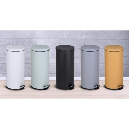 KITCHEN MOVE Pedal Kitchen Waste Bin URBAN 30L - Steel Black