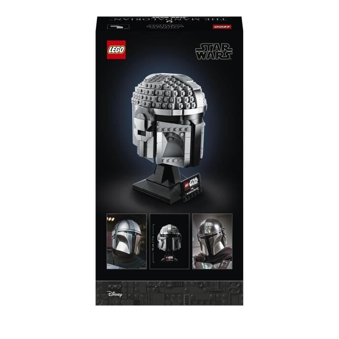 LEGO 75328 Star Wars The Mandalorian Helmet Collectible Model Kit to Build, Decoration and Gift for Adults