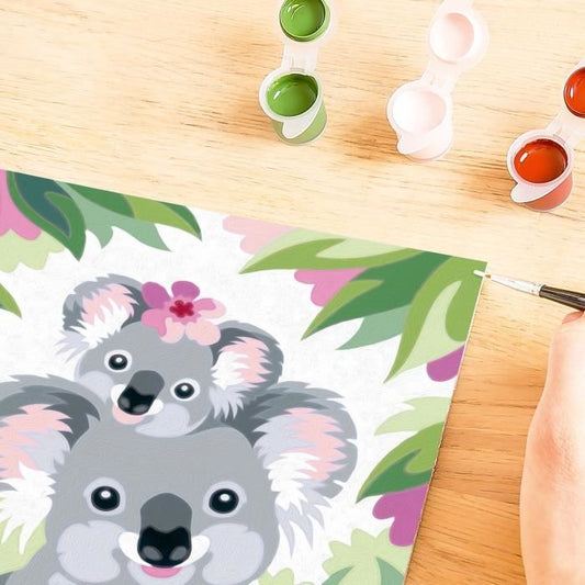 CreArt Kids 18x24cm Koala Mom and Baby, Paint by Numbers Kit, Art Numbers, Ages 9+, 25833, Ravensburger