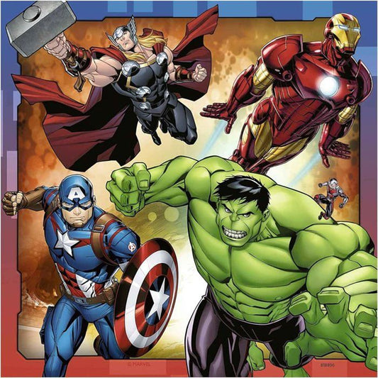 RAVENSBURGER Puzzle 3x49 p - The Powerful Avengers