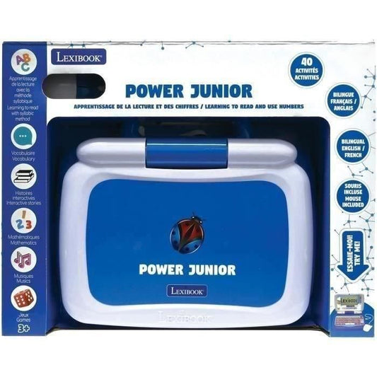 Bilingual FR/EN talking educational laptop for a total of 40 activities divided into 6 categories