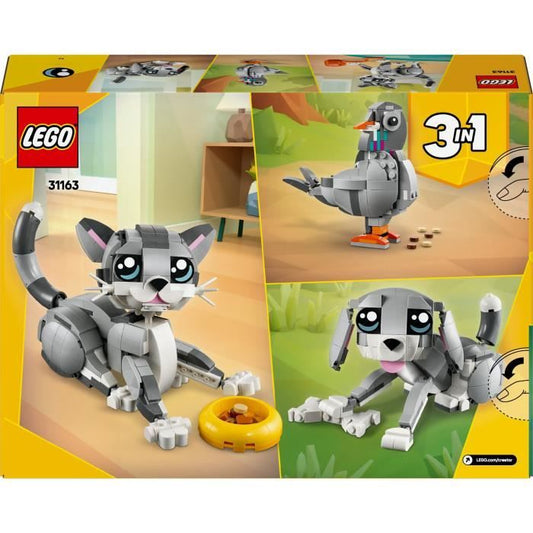 LEGO Creator 31163 3-in-1 Playful Cat - Building Toy for Girls Aged 8
