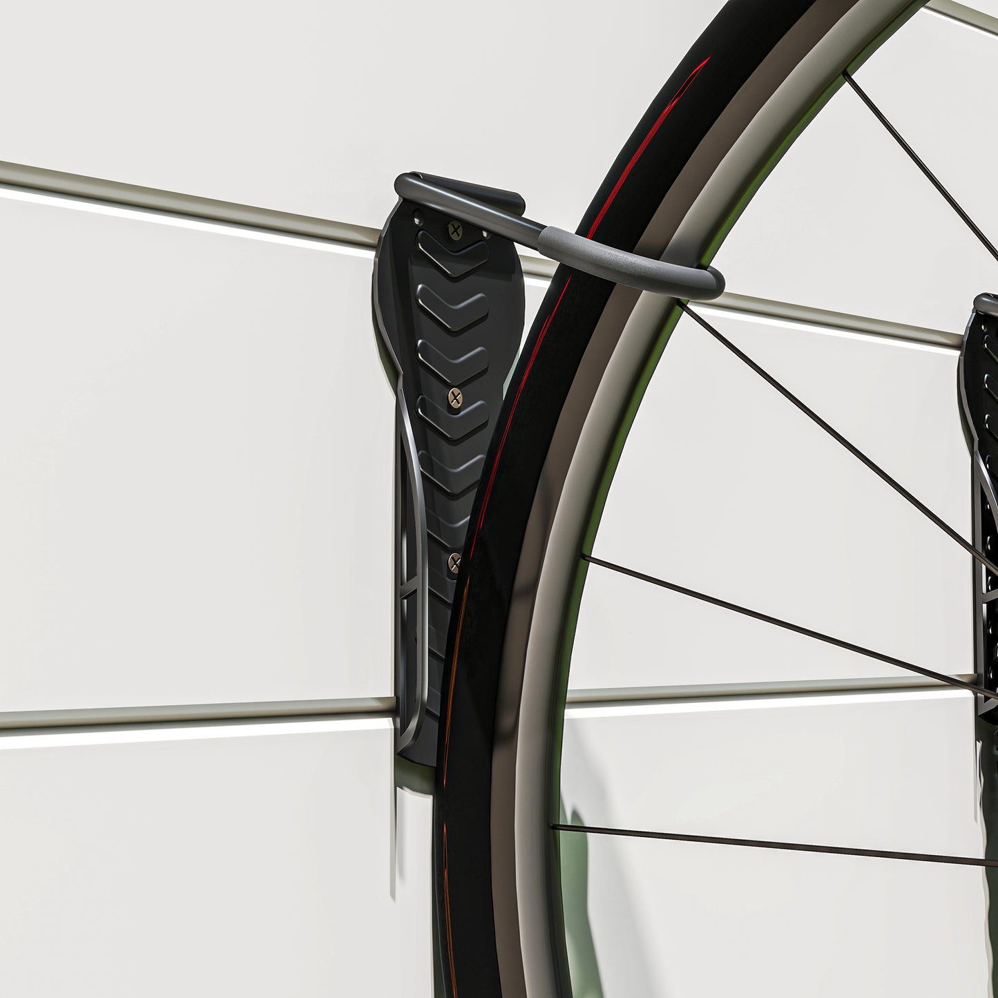 SPORTNOW 4er Set Fahrrad Wandhalterung Vertikal mit 30 kg Tragkraft klappbar für 4 Fahrräder Schwarz