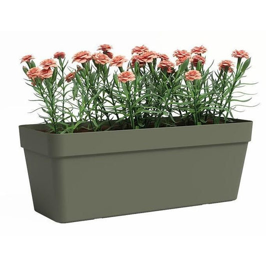 Planter - ARTEVASI - Capri - Plastic - Rectangular - Dry green - 12.5 l