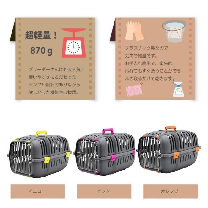 Transport basket for cats and small dogs JET 10 - Plastic - FERPLAST