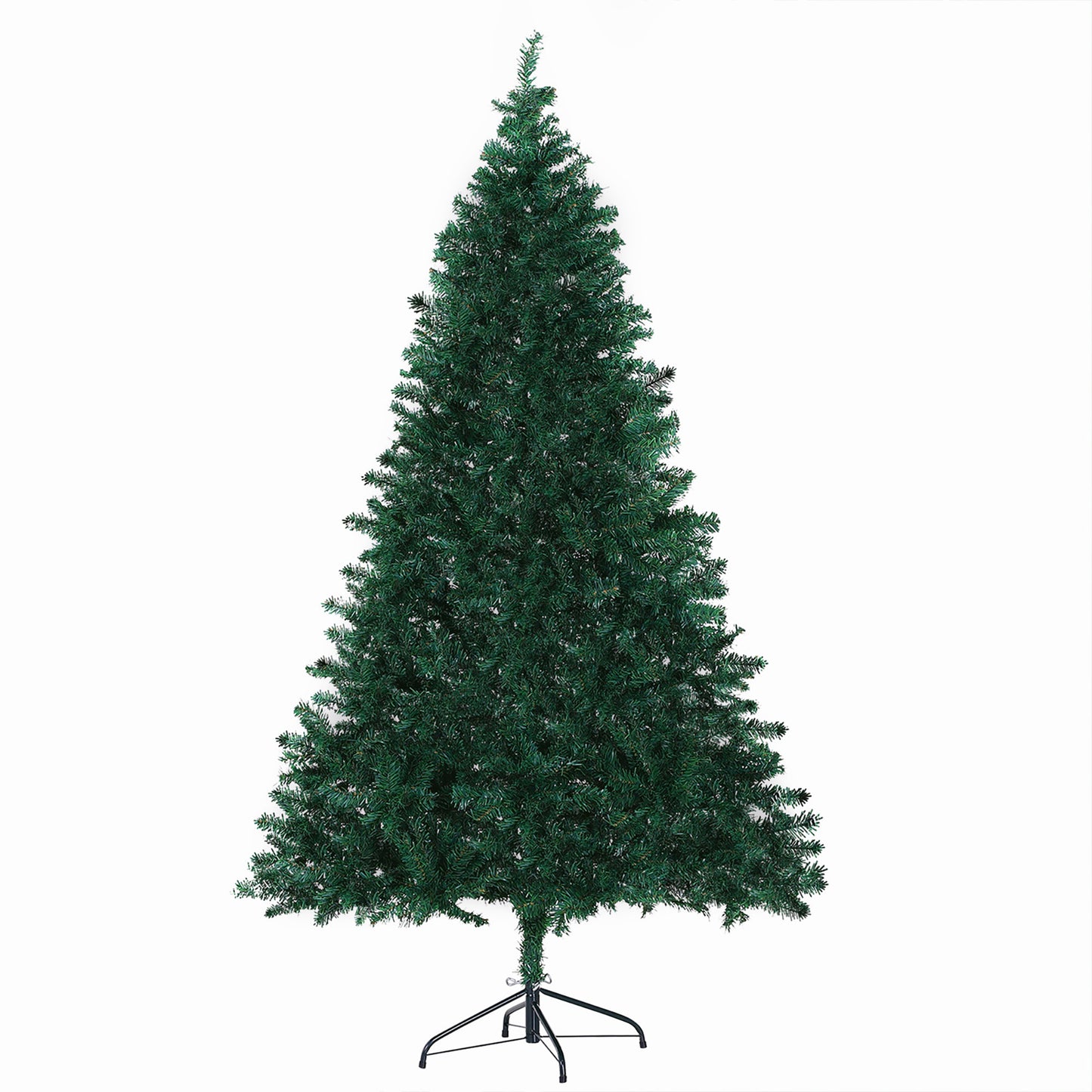 HOMCOM Weihnachtsbaum Christbaum Kunsttanne, 1,2 m, inkl. Ständer, Ø85 cm x 120 cm, Grün