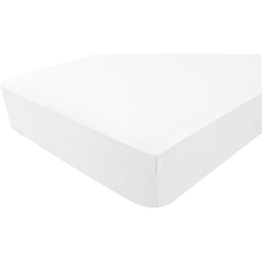 DOUX NID Lot 2 Sheets-Covers Jersey White and Gray Pearl 60 x 120 cm