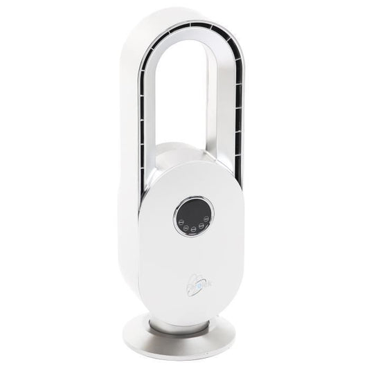 Bladeless table fan - FARELEK - SILENT-AIR ARCH - 45W - White and silver - 3 speeds