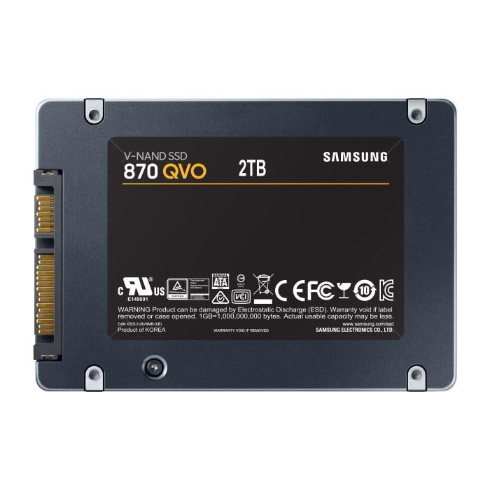 SAMSUNG Internal SSD 870 QVO 2.5 '' ATA III 2 TB