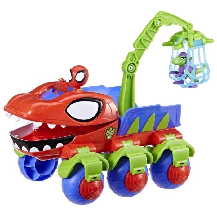 Spidey Dino-Webs Vehicle with Spider-Man Toys, Ages 3 and Up, Spidey and His Amazing Friends