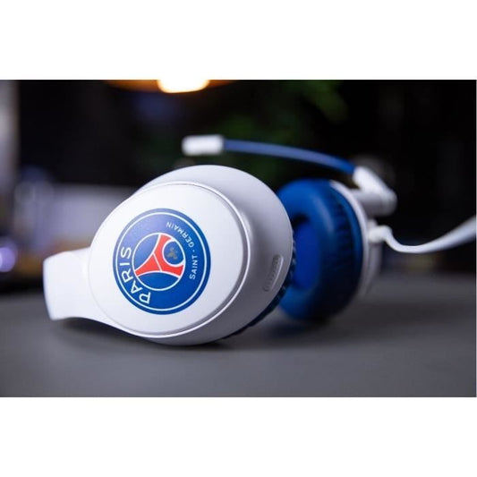 Wired Gaming Headset - KONIX - PC, PS4, PS5, Switch, Xbox - 45° Microphone - 1.5 m Cable - White and Blue
