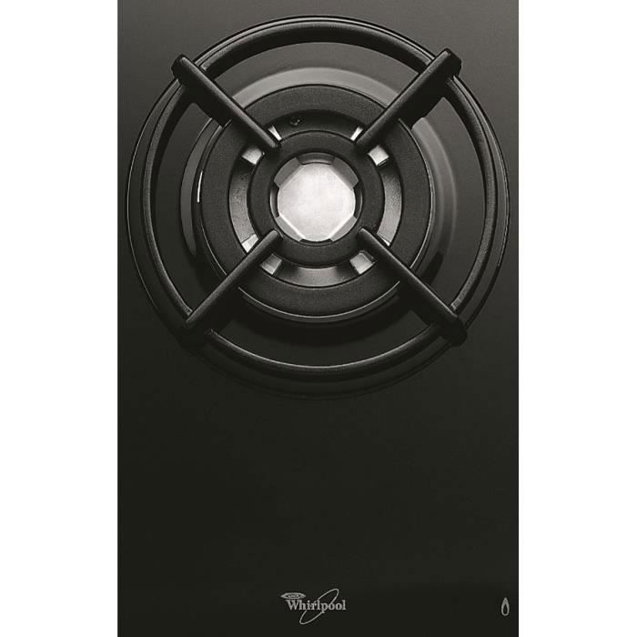 WHIRLPOOL AKT404NB Gas Cooktop - 3 burners - 6350W - L59 x D51cm - Tempered glass coating - Black
