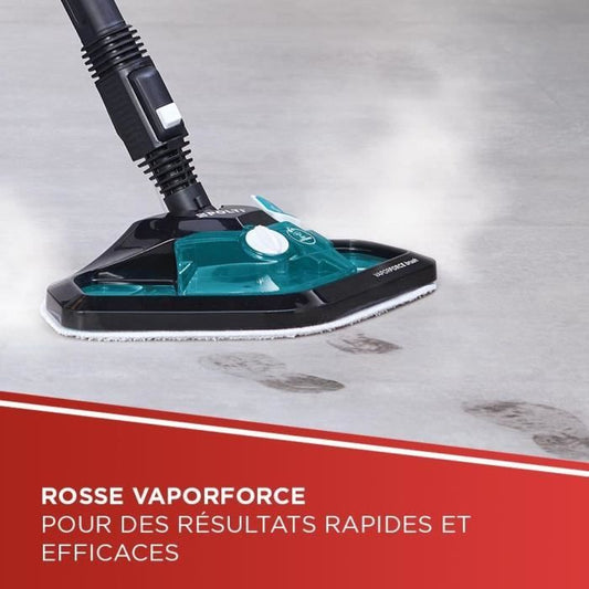 POLTI Vaporetto Smart 100 T - Steam cleaner - Unlimited autonomy - 4 bar - 110g/min - 1500W - 9 Accessories - Turquoise