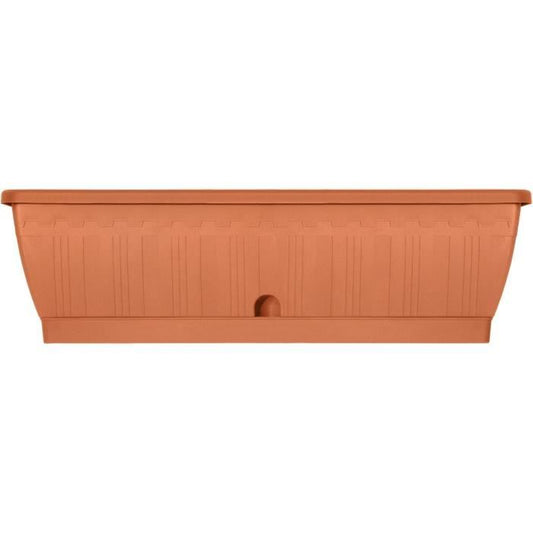 Planter - GARDEN ID Terraflor - Terra 60 cm - Solidity - Water reserve - Recycled & 100% recyclable - Volume for plants.