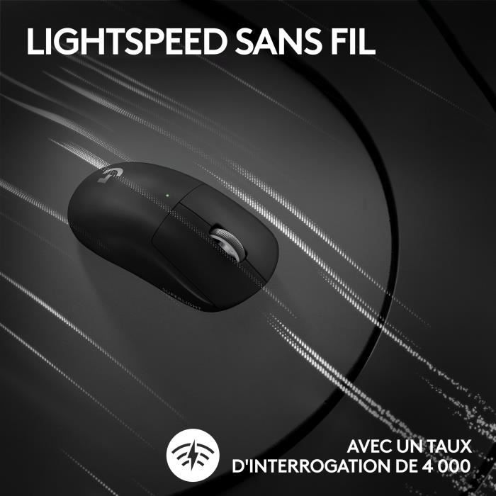 Gaming mouse - Wireless - Logitech G - G PRO X 2 Superlight - Black
