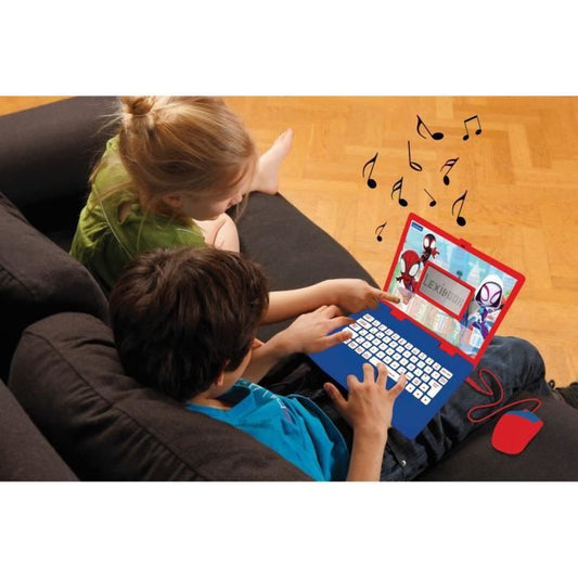 SPIDER-MAN Bilingual (FR / EN) educational computer for children LEXIBOOK - 124 activities