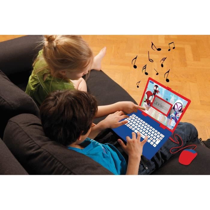 SPIDER-MAN Bilingual (FR / EN) educational computer for children LEXIBOOK - 124 activities
